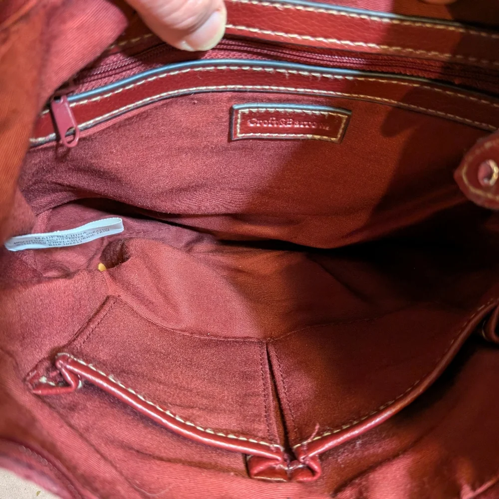 Croft And Barrow Red Shoulder Bag, EUC! - Picture 9 of 12
